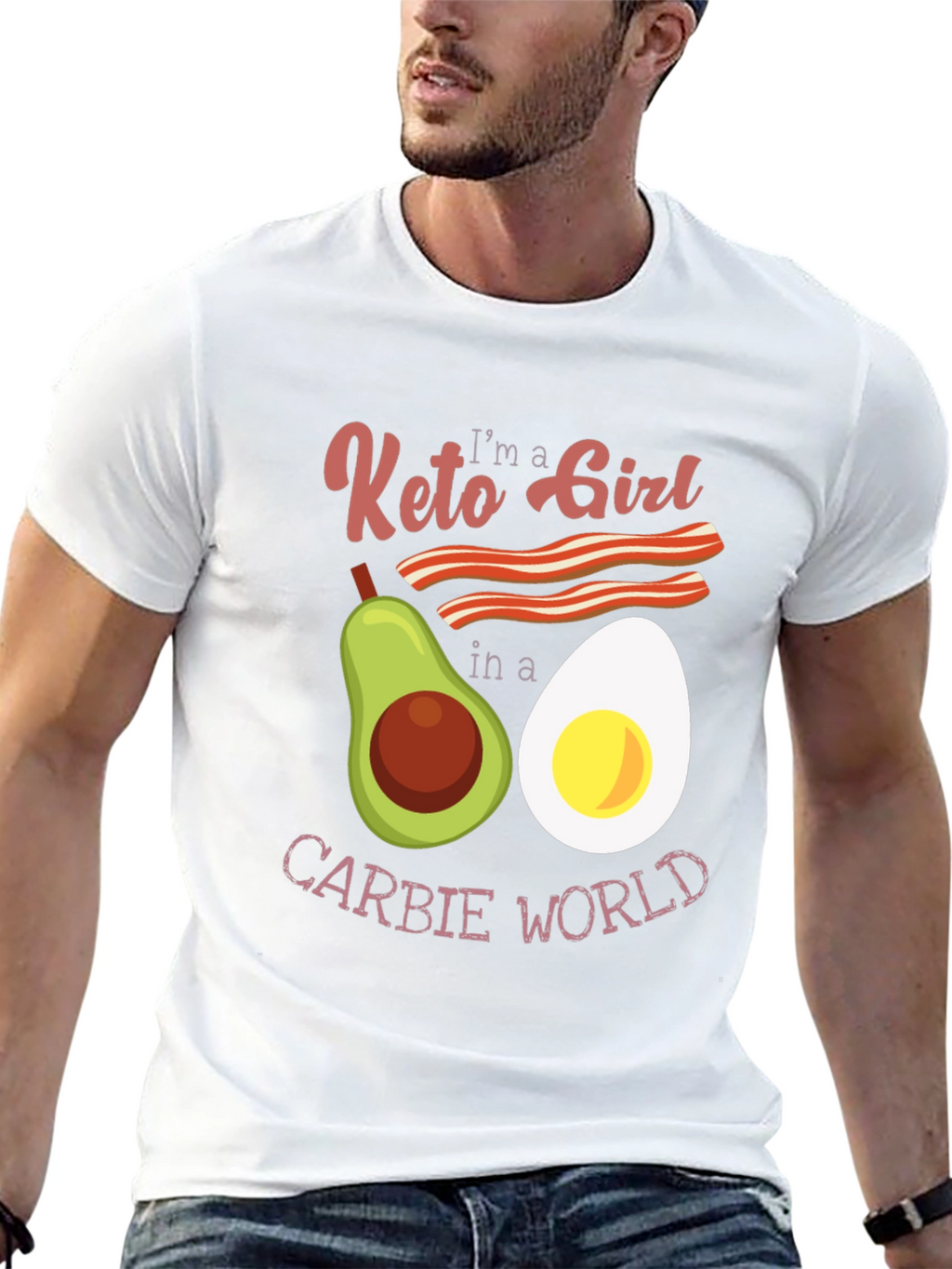 Keto Girl Graphic T-Shirt: Low Carb Lifestyle Tee