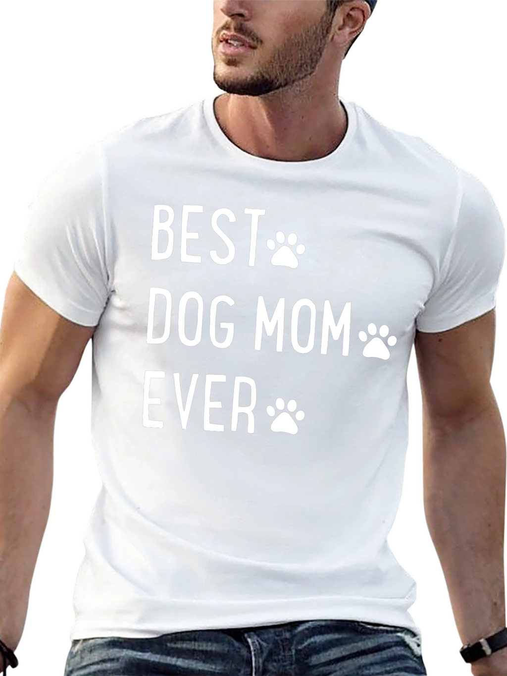 Best Dog Mom Ever Black Graphic Tee