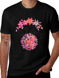 Best Mom Floral Black T-Shirt