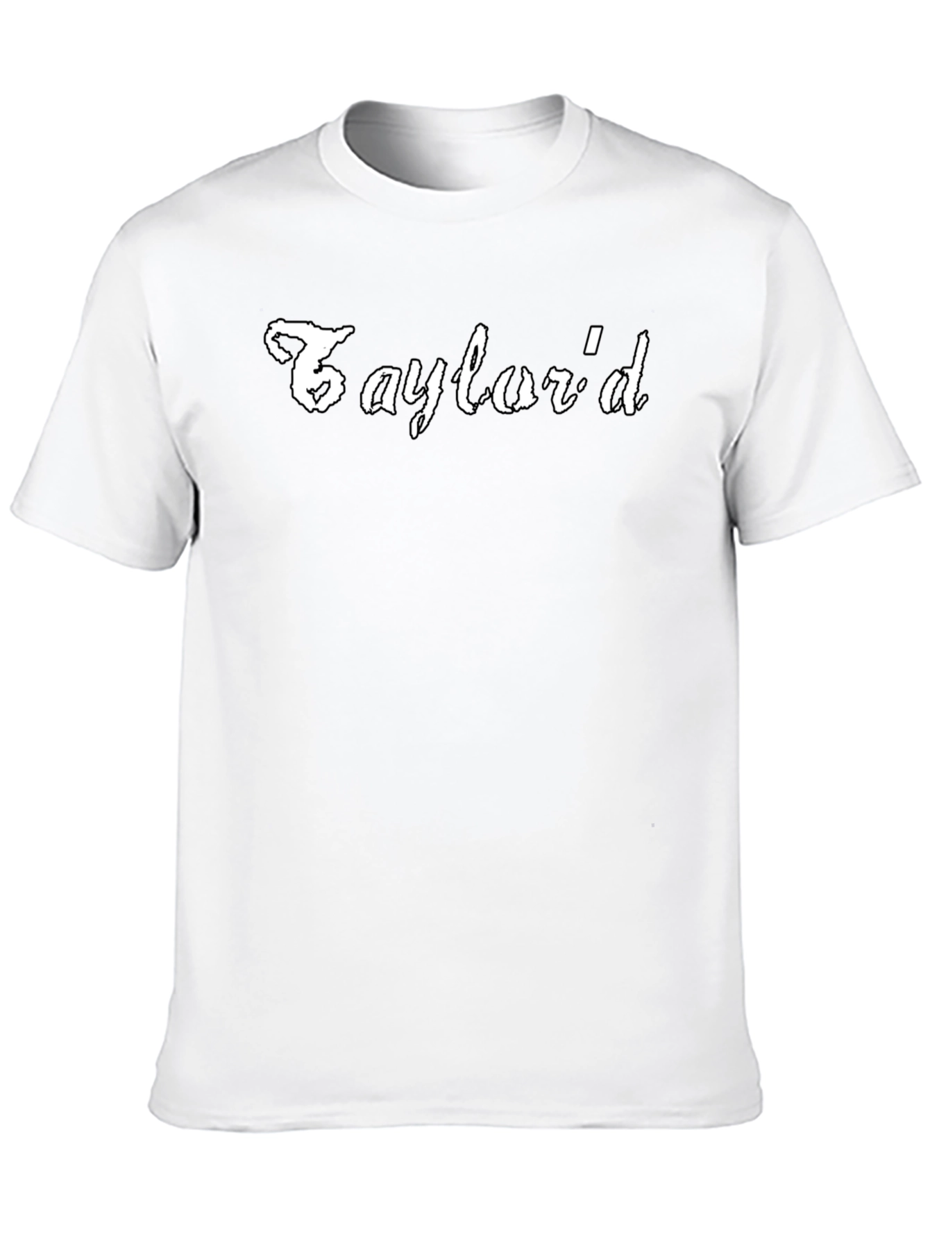 Saylordd Graphic Print Black T-Shirt