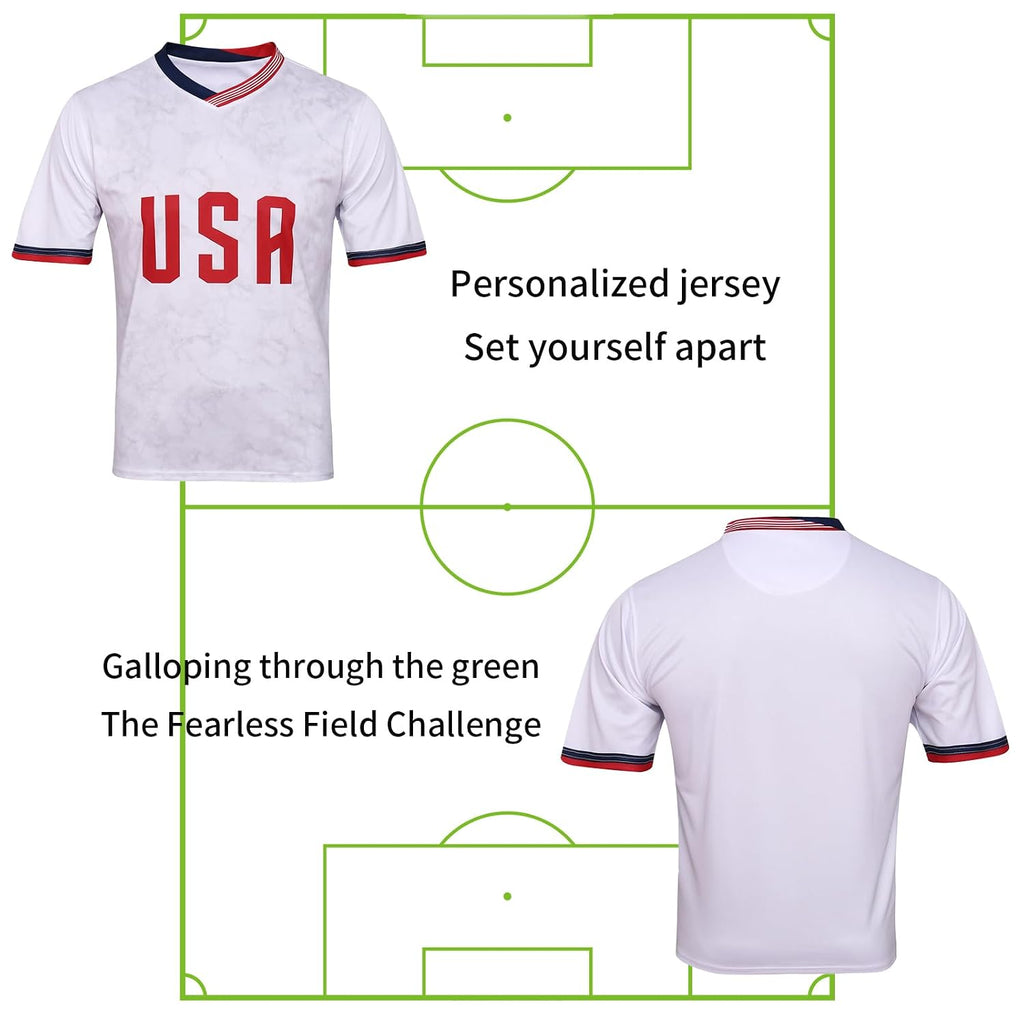 USA 2026 World Cup Fan Soccer Jersey - Large, Soft Cloth