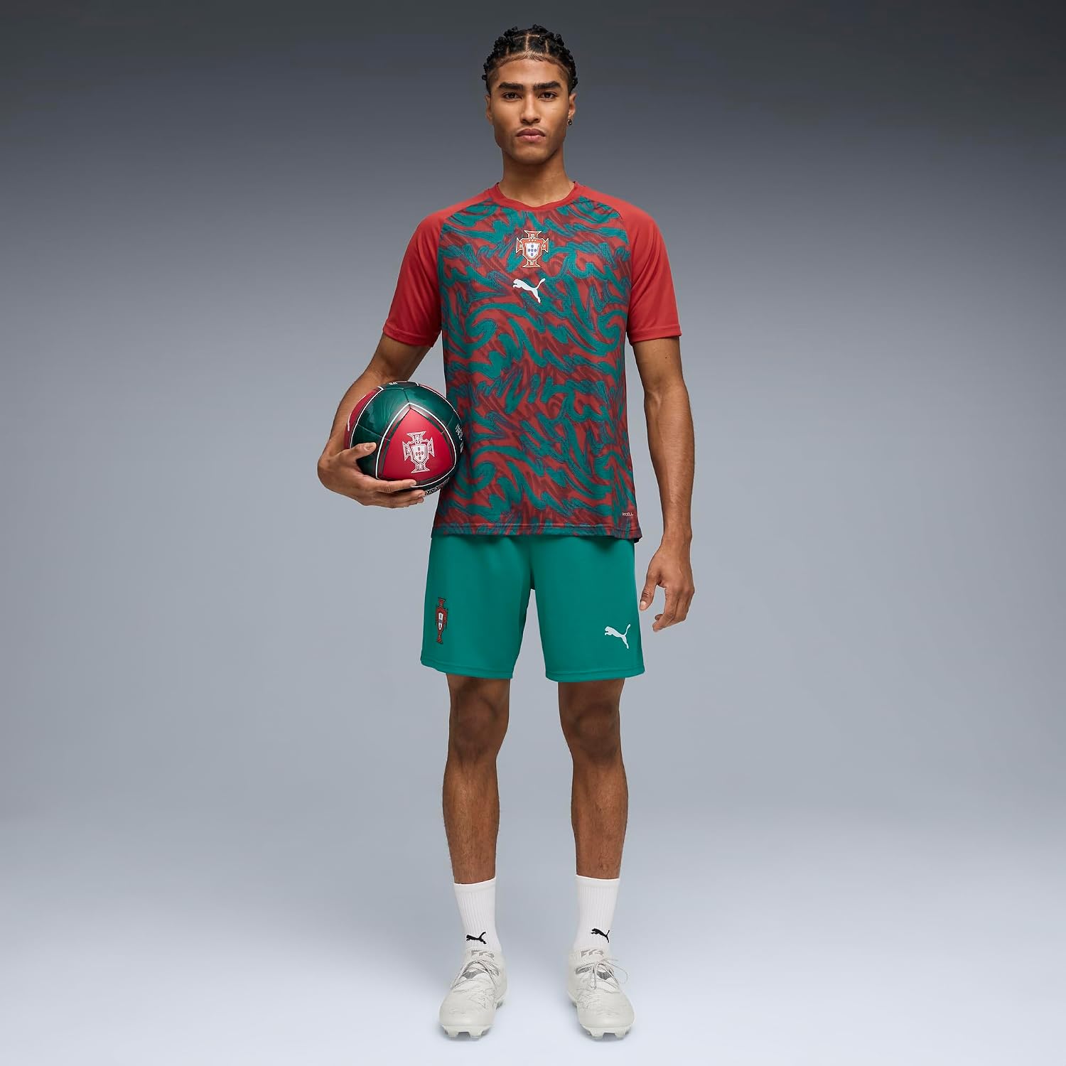 Men's Portugal Warm Up Soccer Jersey