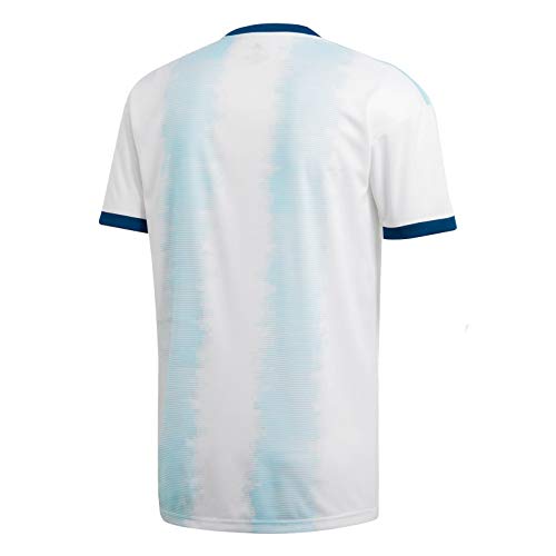 Kids Argentina Home Soccer Jersey - White/Lite Aqua, Lightweight Cloth