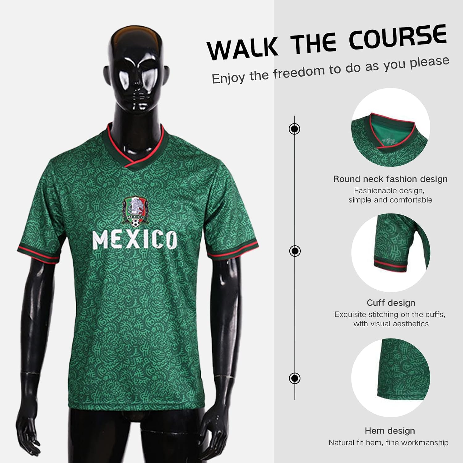 Soccer Jersey for World Cup Fans - Argentina, Brazil, Mexico & USA