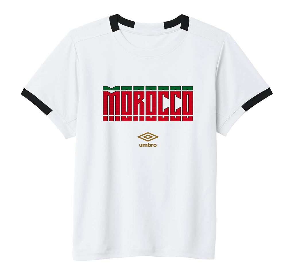 Morocco Stacked Logo Short-Sleeve Soccer Jersey