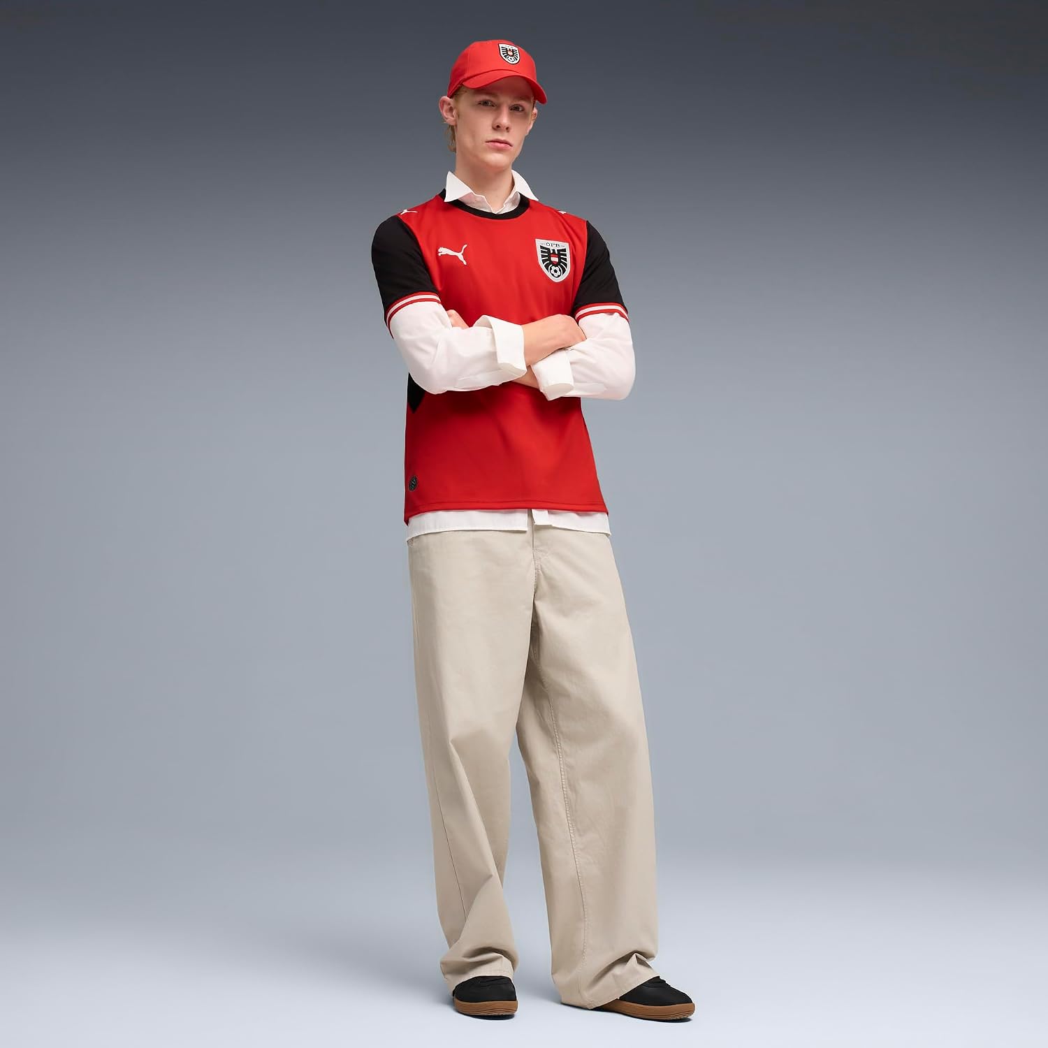 Men's Austria National Team Home Soccer Jersey