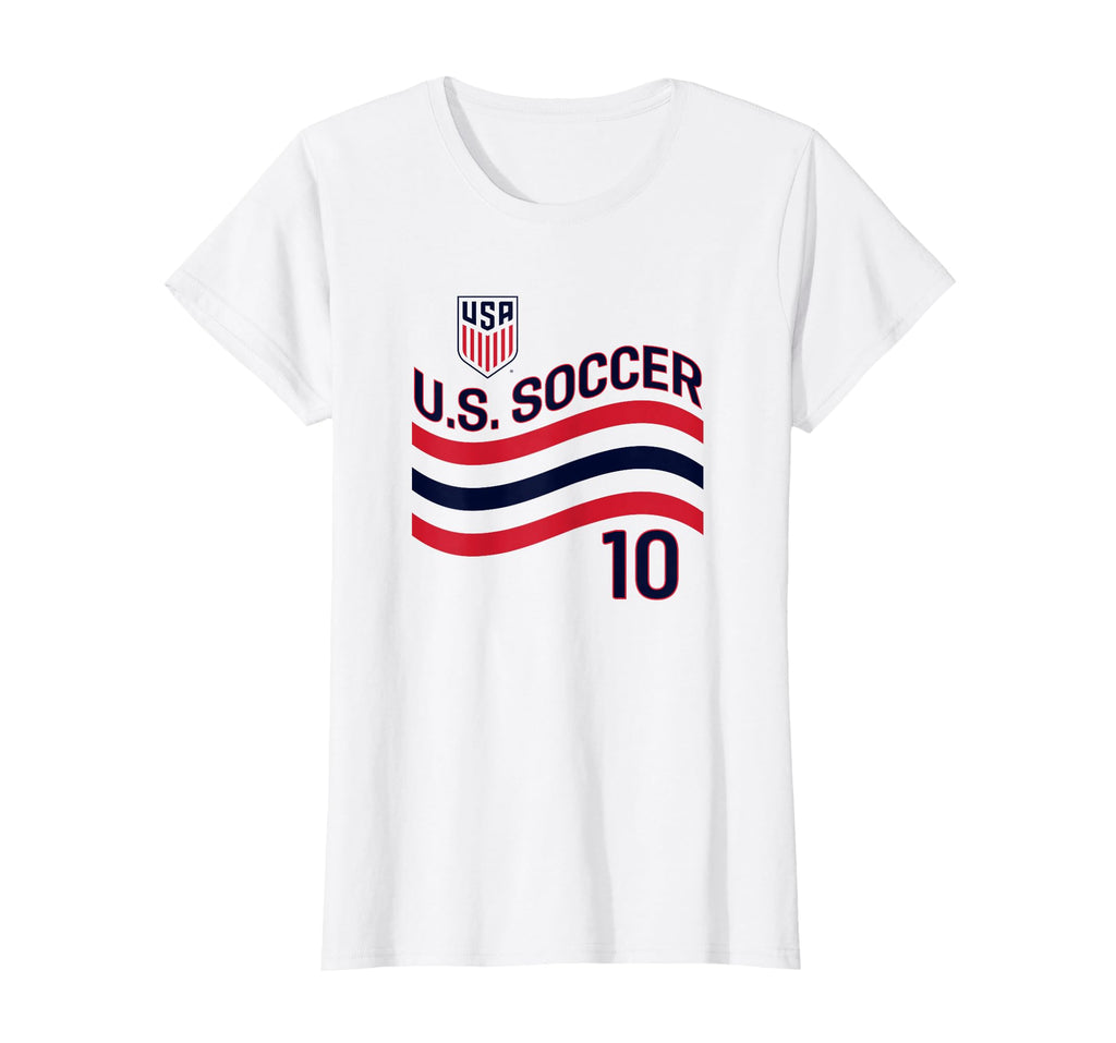 USMNT Christian Pulisic 10 White Soccer Jersey T-Shirt