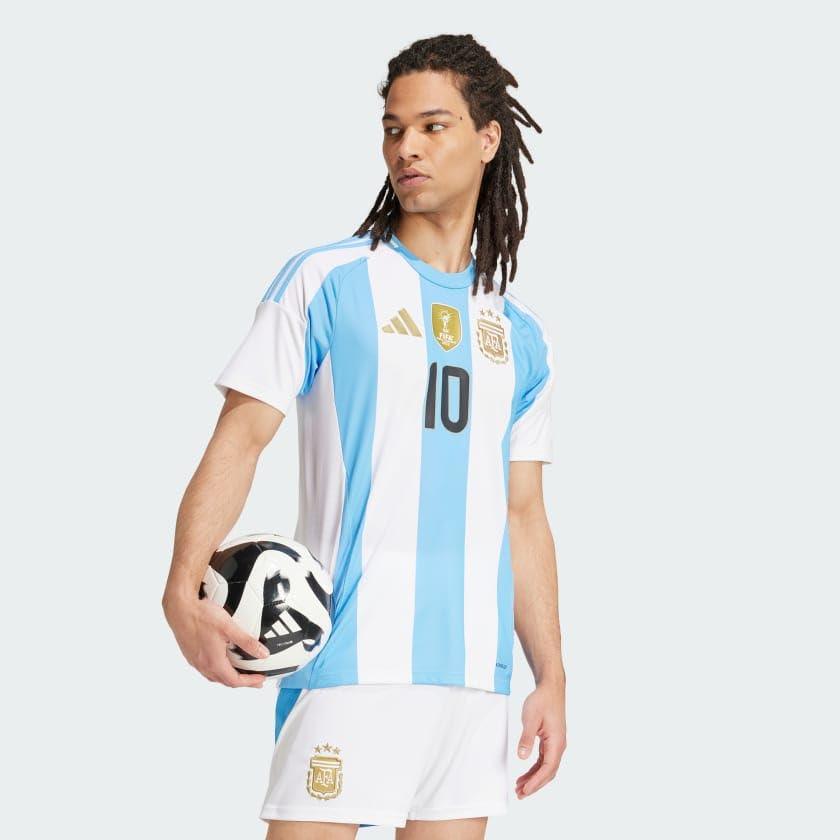 Argentina 24 Messi Home Soccer Jersey - XX-Large