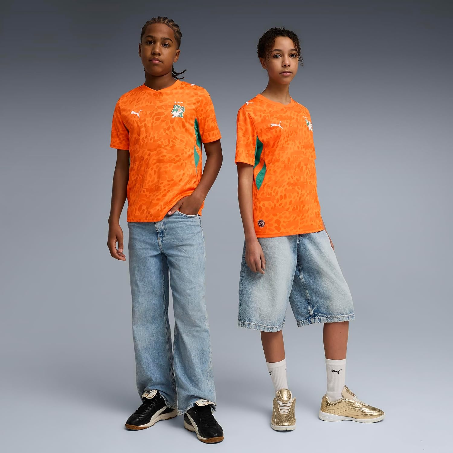 Kids Ivory Coast Home Soccer Jersey