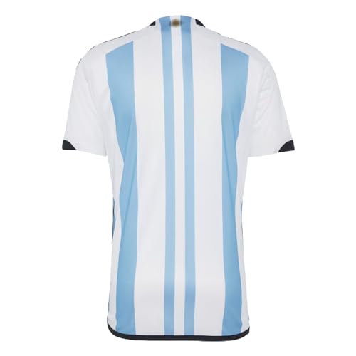 Argentina 22 Winners Home Soccer Jersey, White/Blue, XXXL