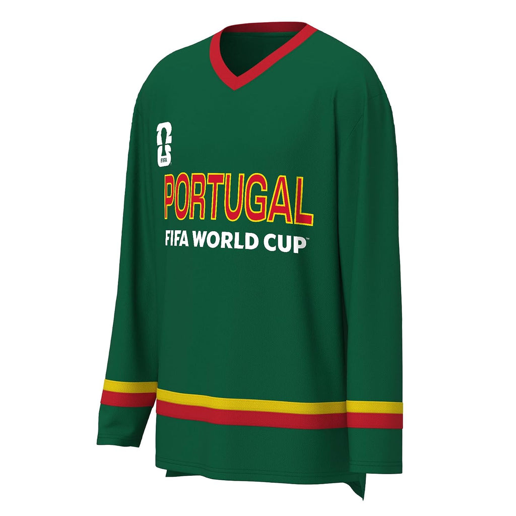 Men's Long Sleeve V-Neck Soccer Jersey