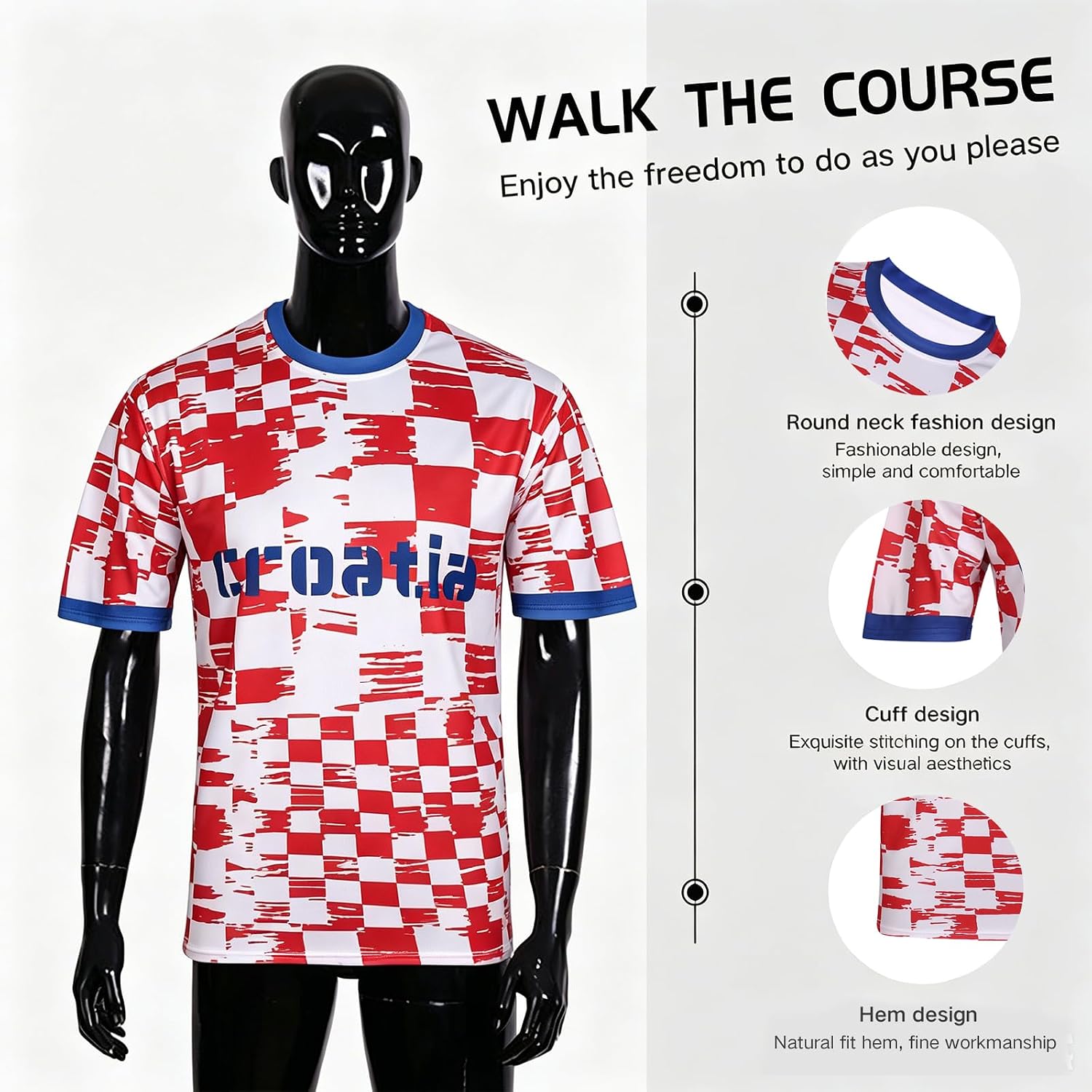 2026 World Cup Fan Soccer Jersey - Lightweight Cloth, Classic Style