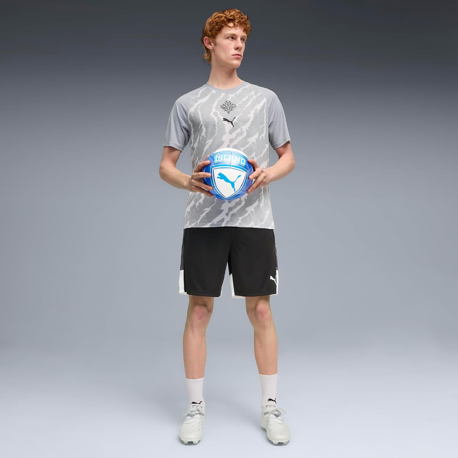 Men's Iceland FA Warm Up Soccer Jersey