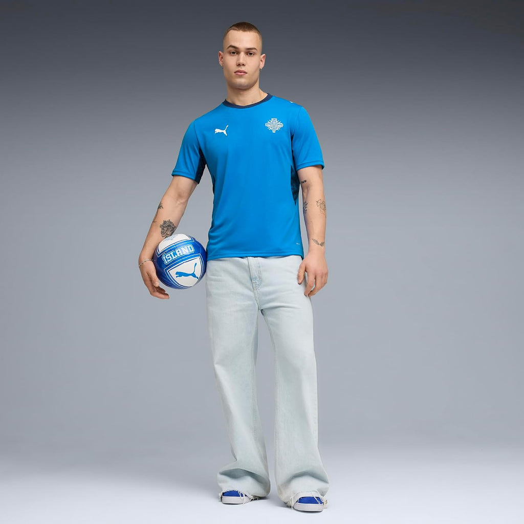 Men's Iceland Home Soccer Jersey - Replica Style