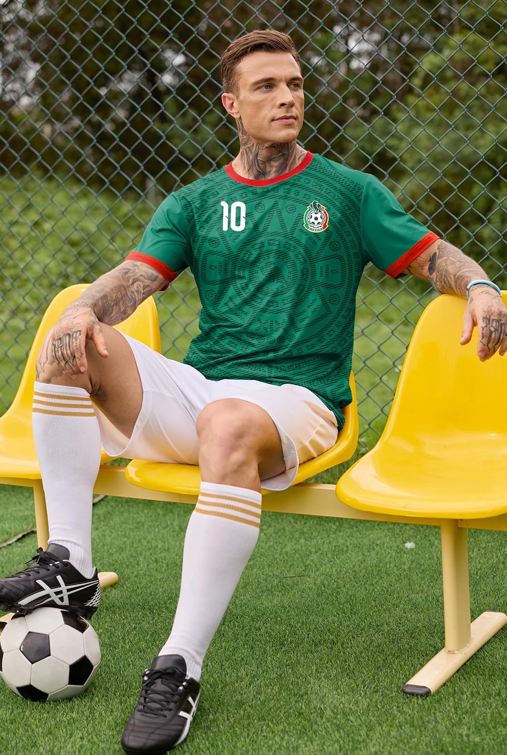 Men's Soccer Jersey Casual Streetwear T-Shirt, Durable Cloth (S-XXL)