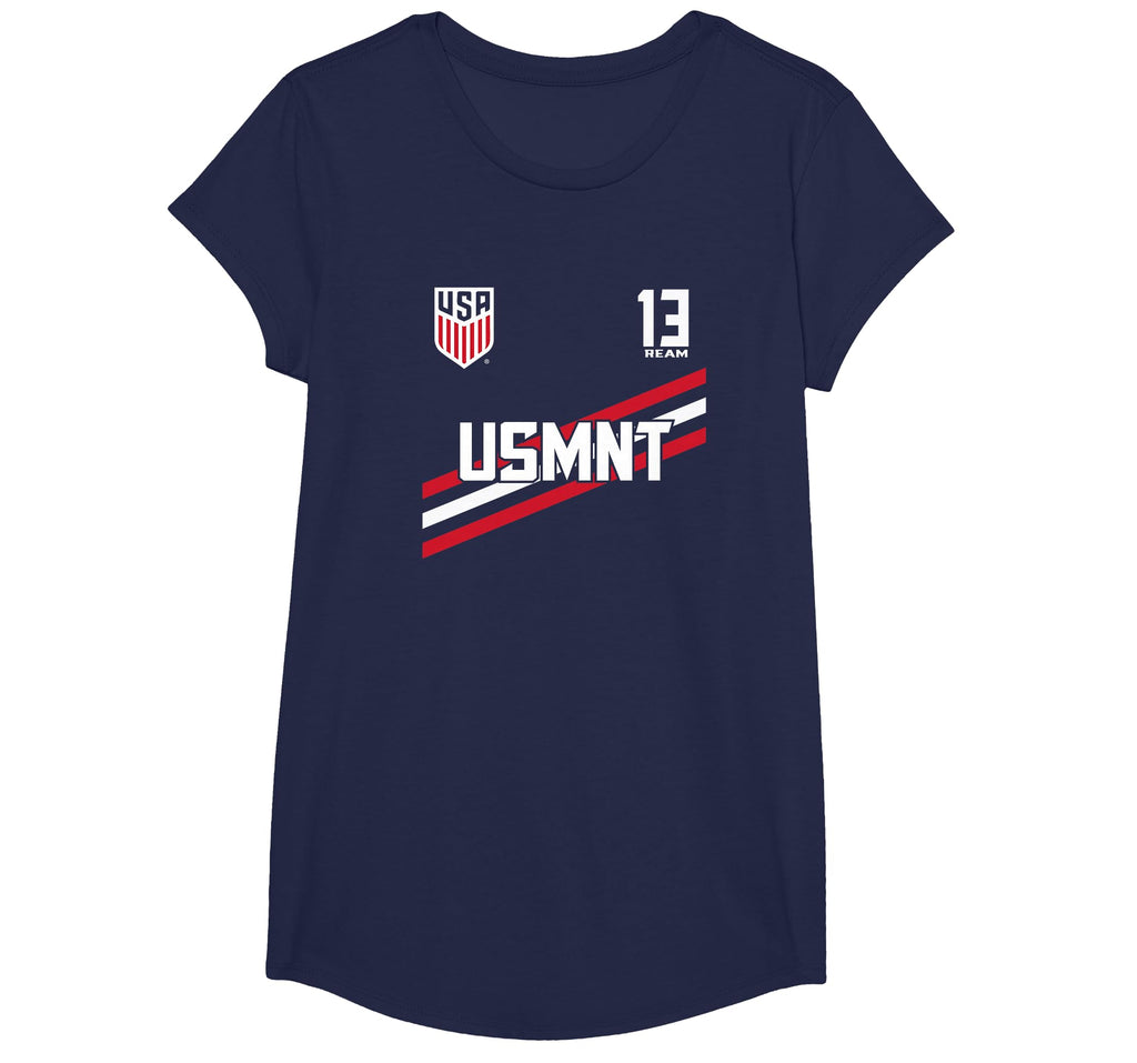 Navy USMNT Tim Ream 13 Soccer T-Shirt