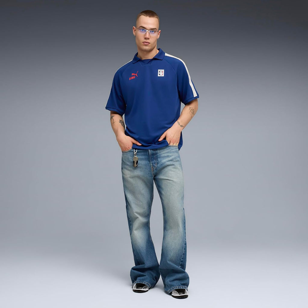 Men's Argentina Soccer Jersey - Casual Blue Cloth