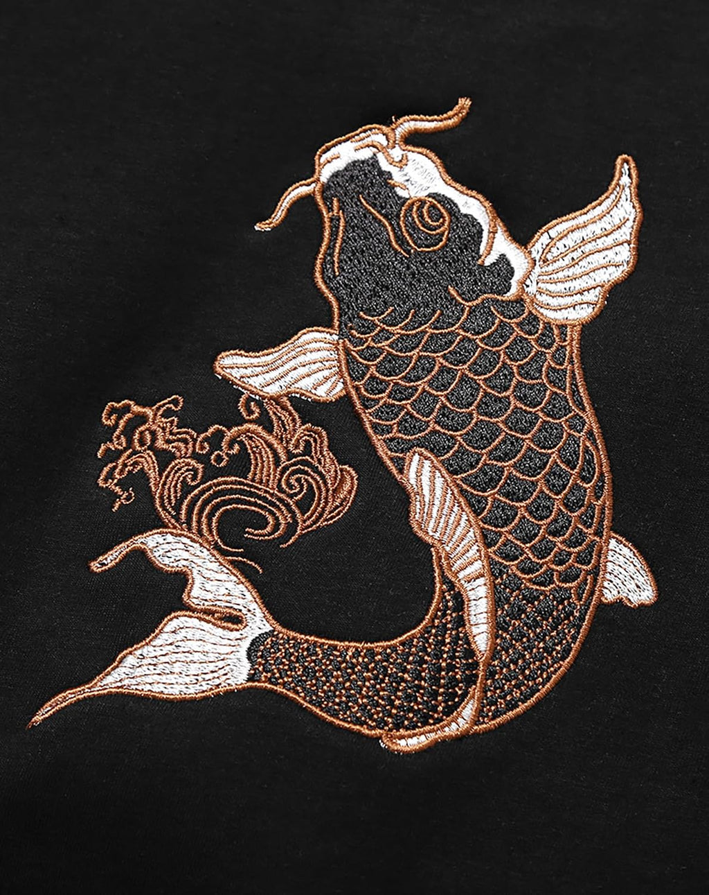 Japanese Streetwear Men's Embroidered Graphic Crewneck Sweatshirt