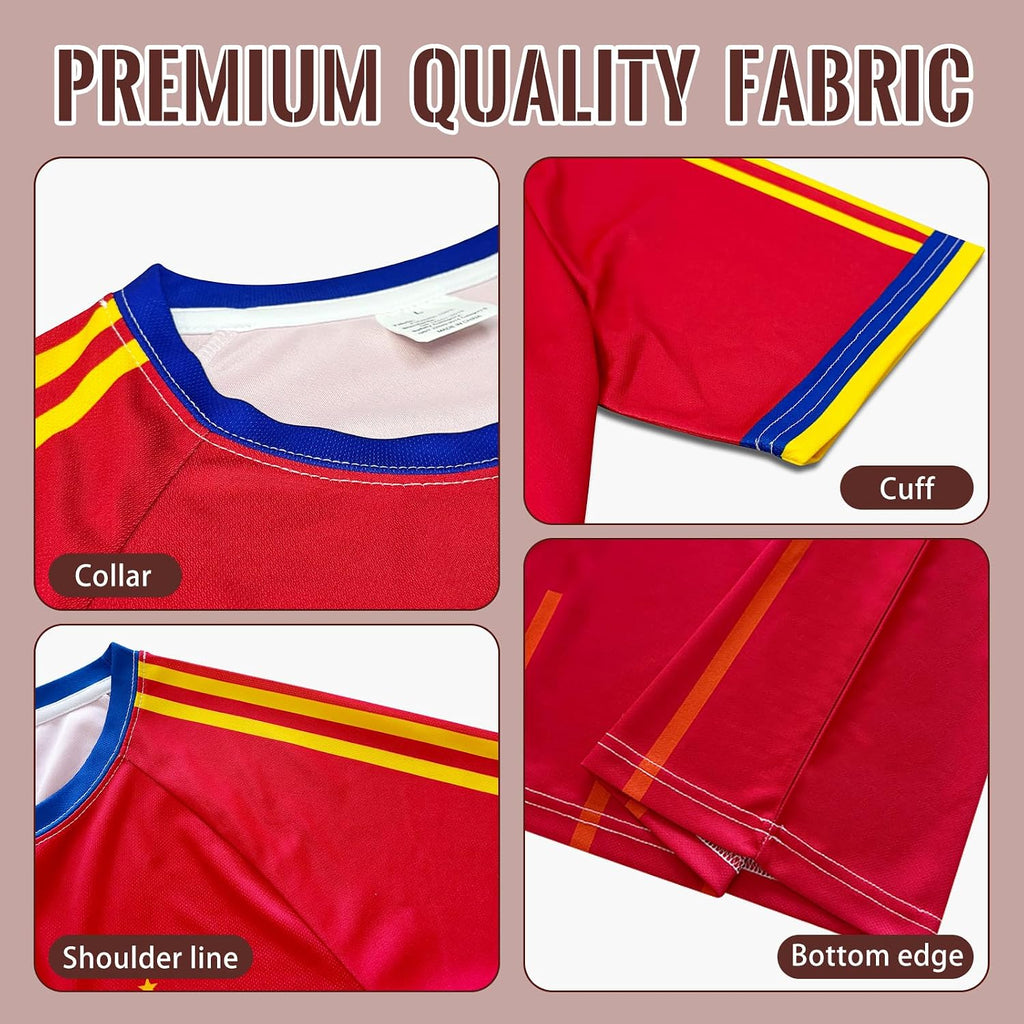 Soccer Jersey Size S-L, Breathable Fan Jersey for Team USA