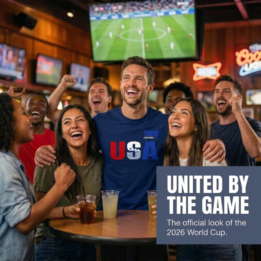 Men's Big & Tall FIFA World Cup 2026 USA Graphic Crewneck Short Sleeve 100% Cotton T-Shirt