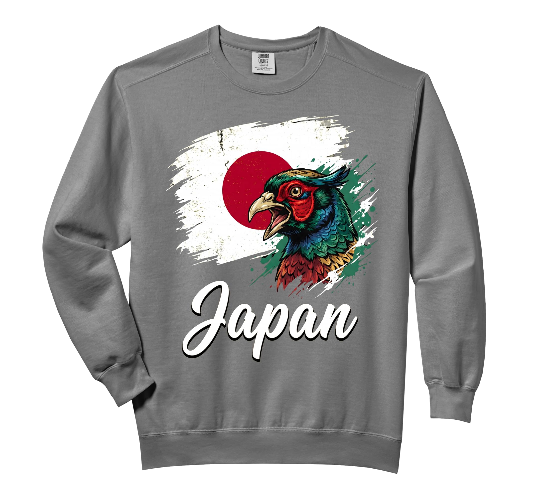 Japan Green Pheasant National Flag Comfort Colors Adult Sweatshirt