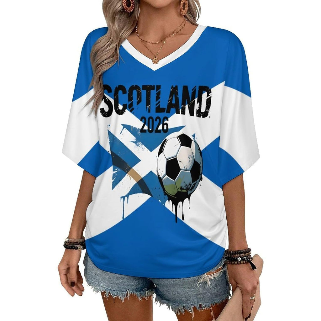 48 Team Graphic V-Neck Soccer Jersey for World Cup Fans