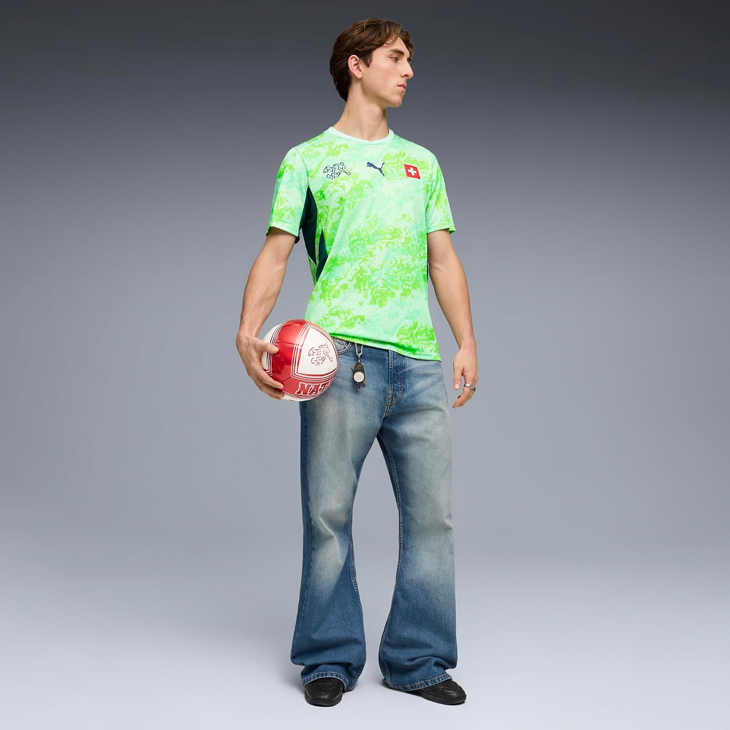 Men's Swiss National Team Away Soccer Jersey