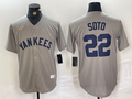 Men's New York Yankees Juan Soto #22 Gray Road Cooperstown Collection Player Jerseys