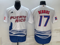 Men's 2023 World Baseball Classic #17 Jose Berrios Puerto Rico White Jerseys