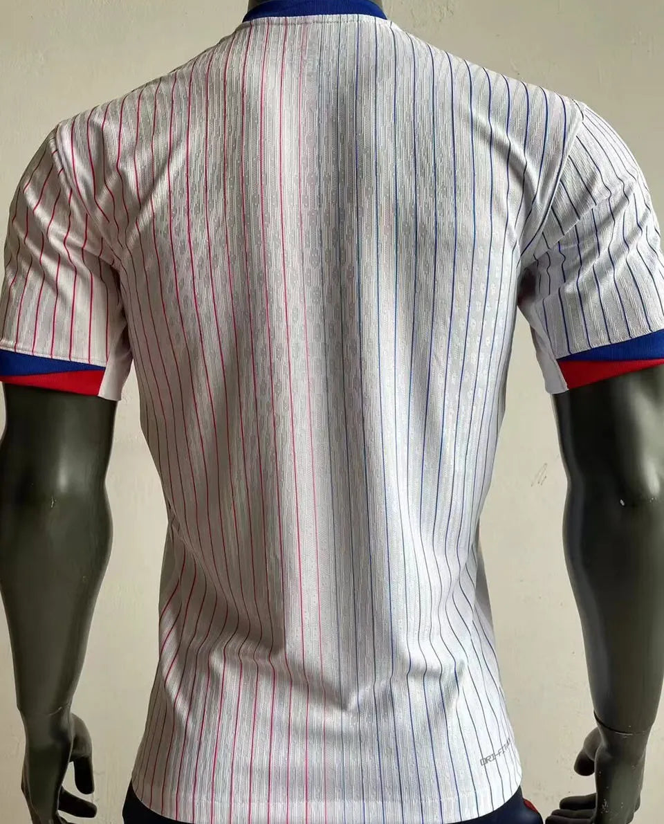 2024//25 France Away White Player Version Soccer Jersey Back