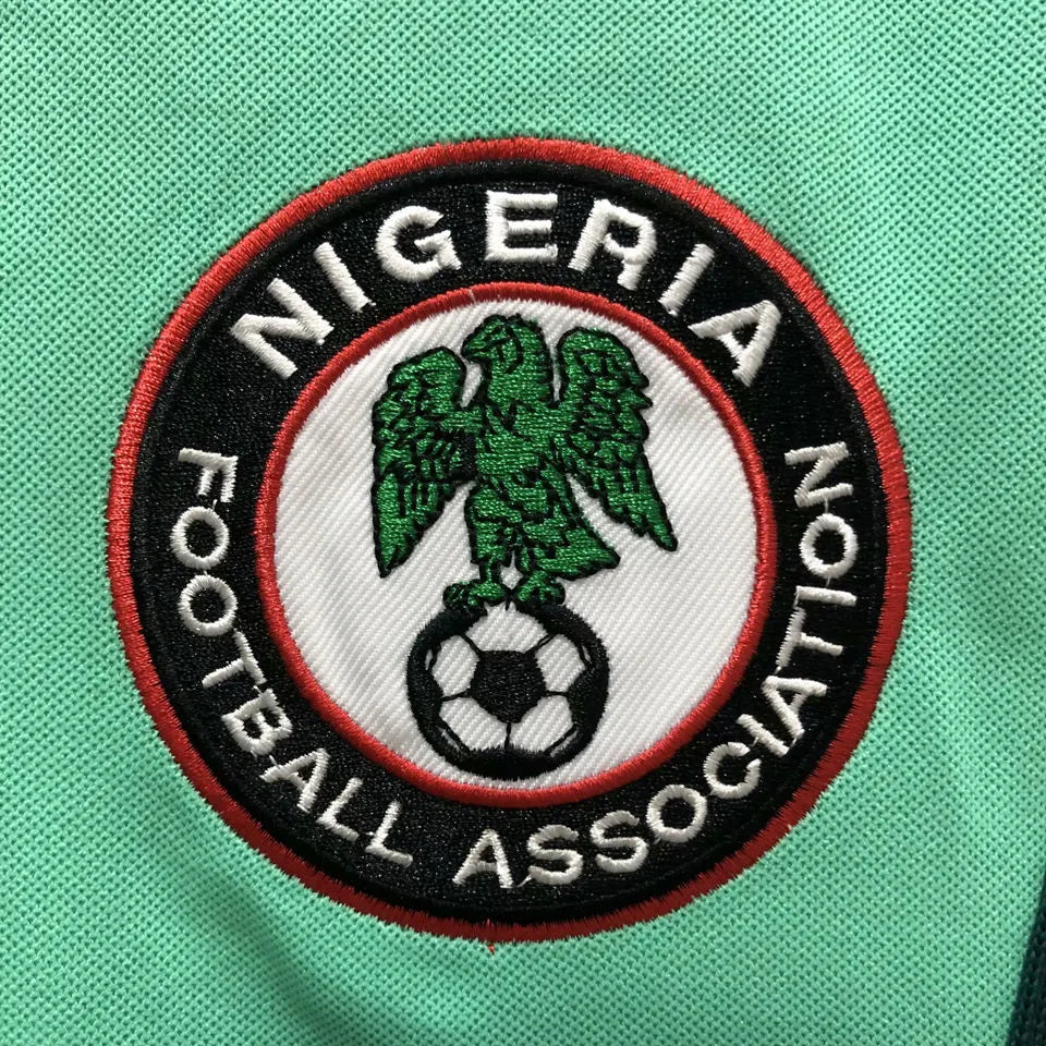 1998 Nigeria Home Green Retro Soccer Jersey Detail 3