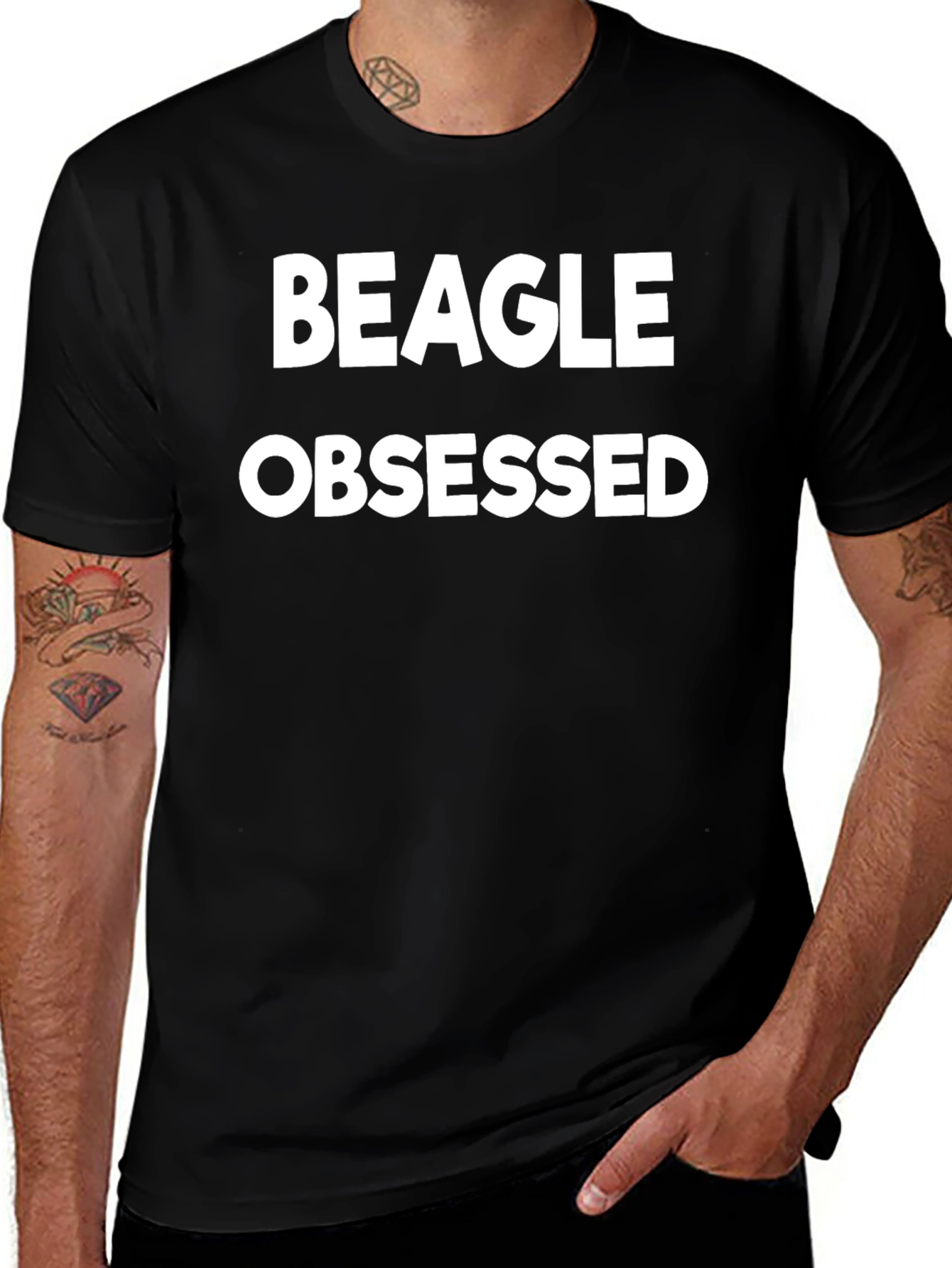 Beagle Obsessed Graphic Tee - Unisex Cotton T-Shirt