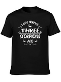 Funny Scorpion Graphic Novelty T-Shirt