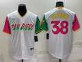 Men's San Diego Padres Jorge Alfaro #38 White Player Stitched Jerseys