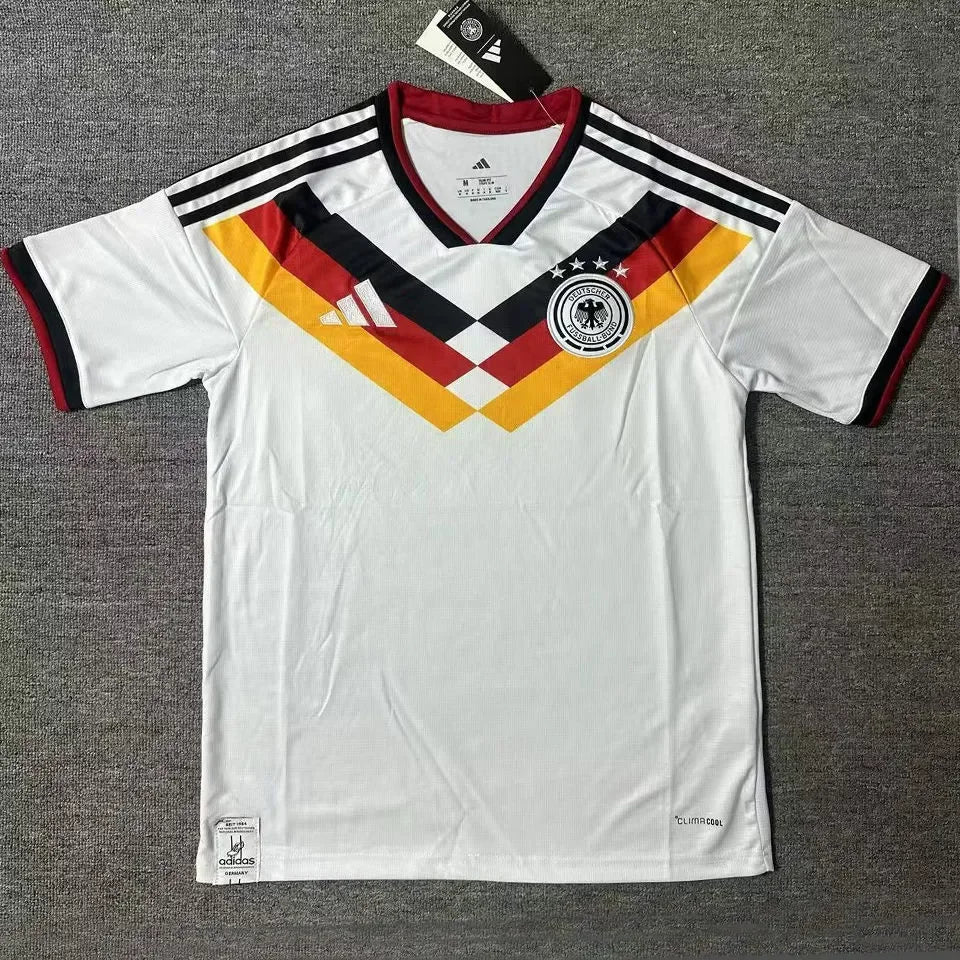 2025/26 Germany Home White Fans Soccer Jersey Detail 2