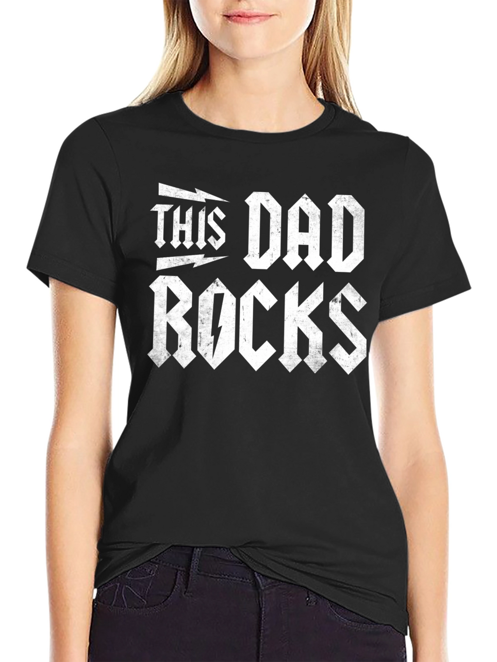 This Dad Rocks Graphic T-Shirt