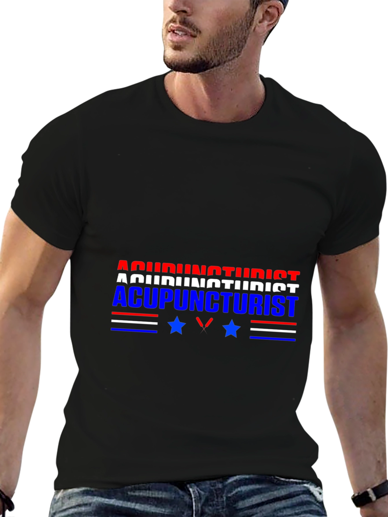 Acupuncturist Graphic Tee - Patriotic Design