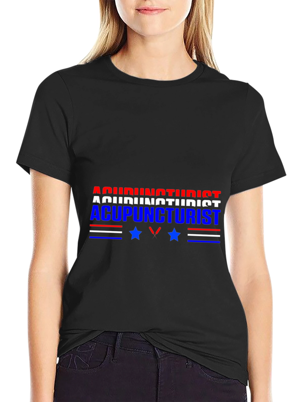 Acupuncturist Graphic Tee - Patriotic Design
