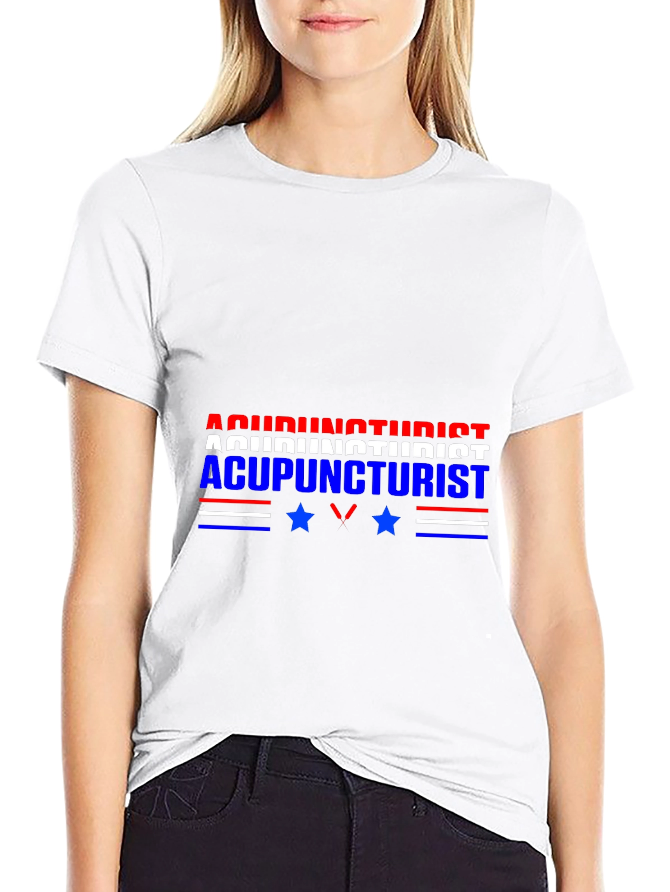 Acupuncturist Graphic Tee - Patriotic Design