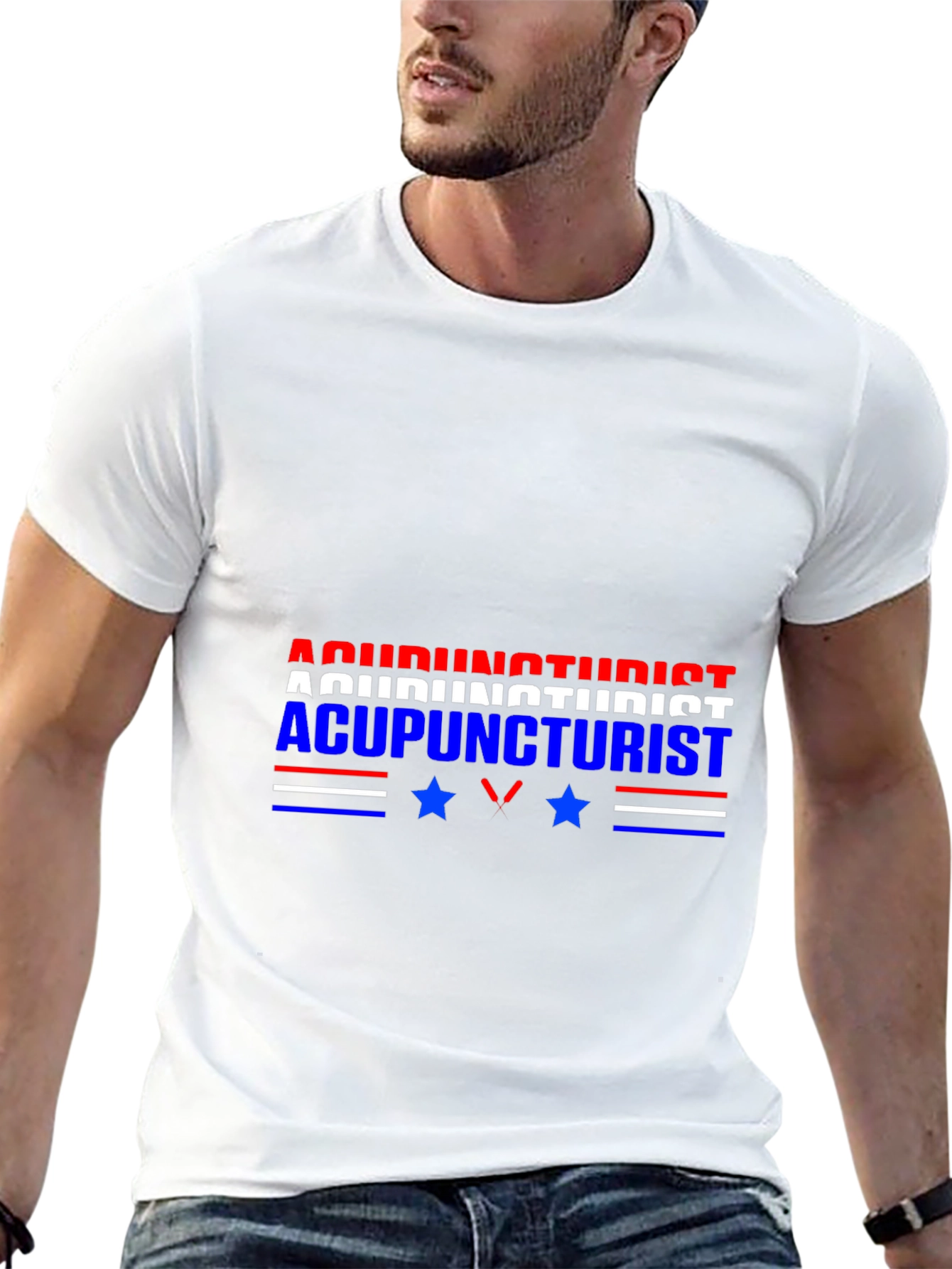 Acupuncturist Graphic Tee - Patriotic Design