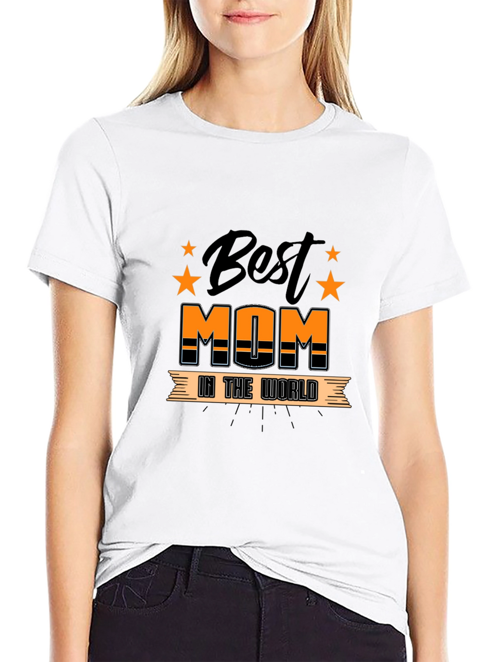 Best Mom In The World Black T-Shirt