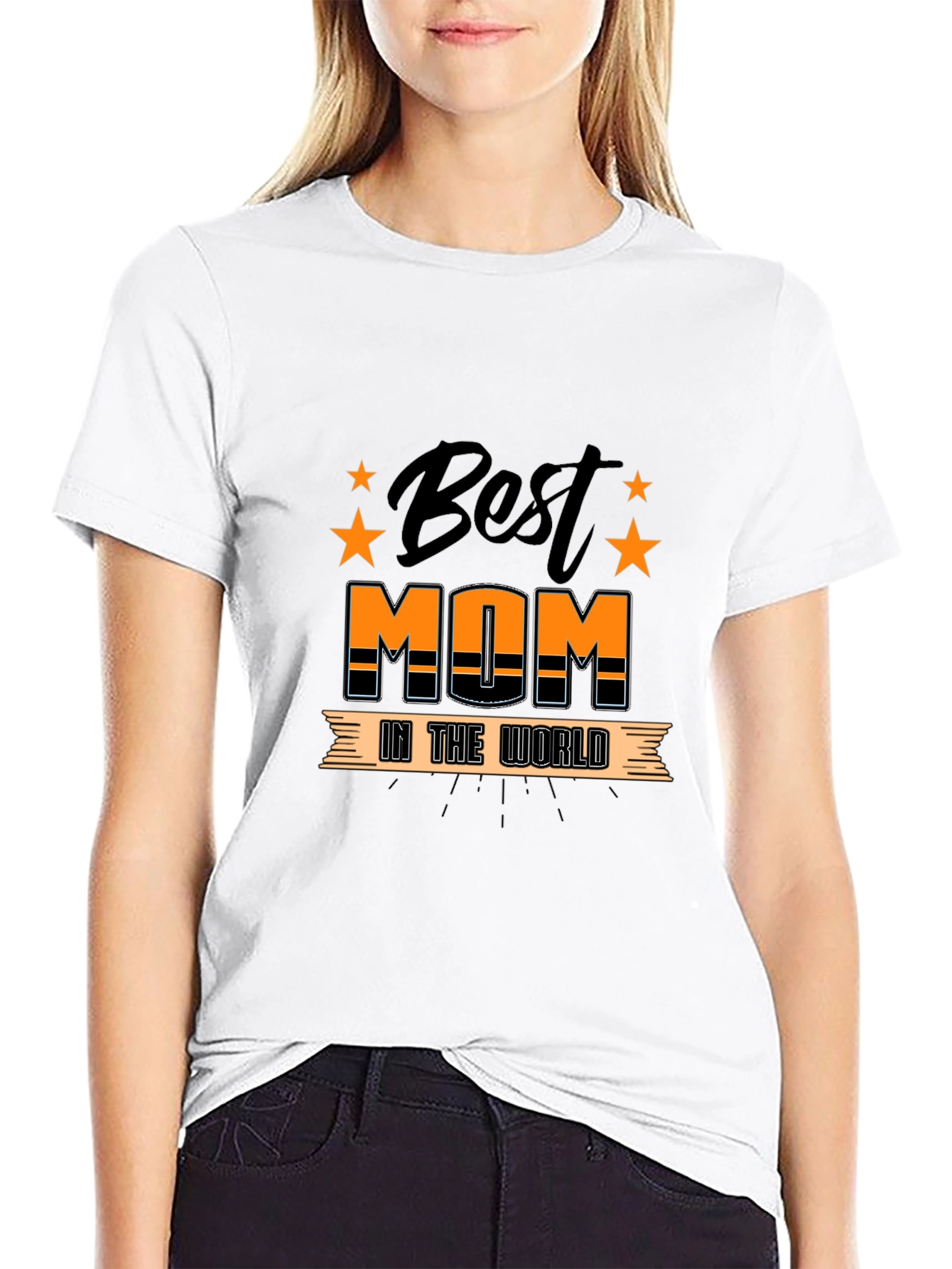 Best Mom In The World Black T-Shirt