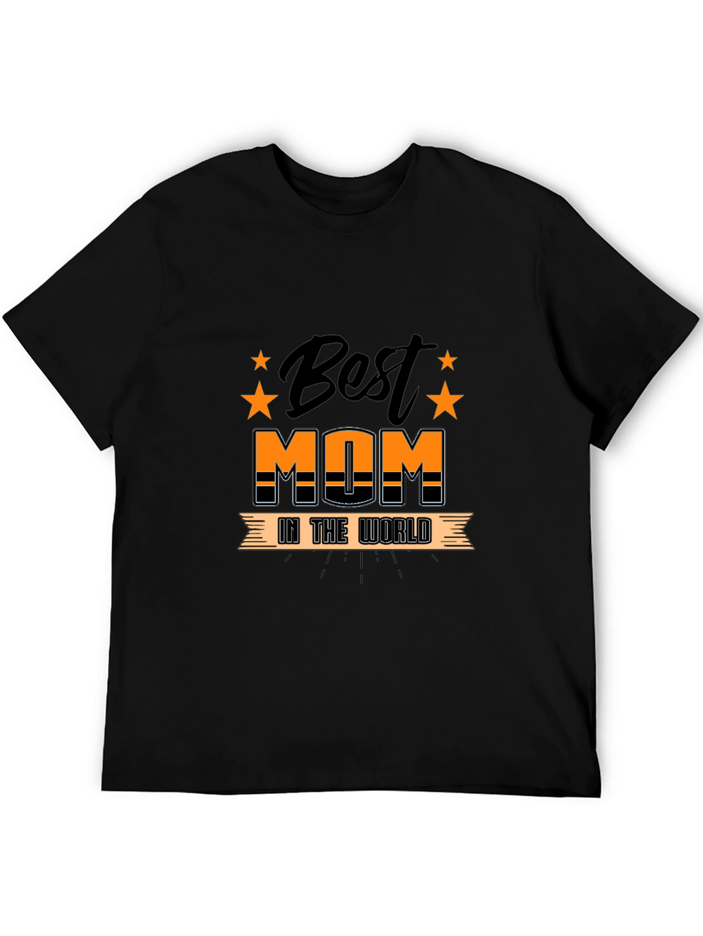 Best Mom In The World Black T-Shirt