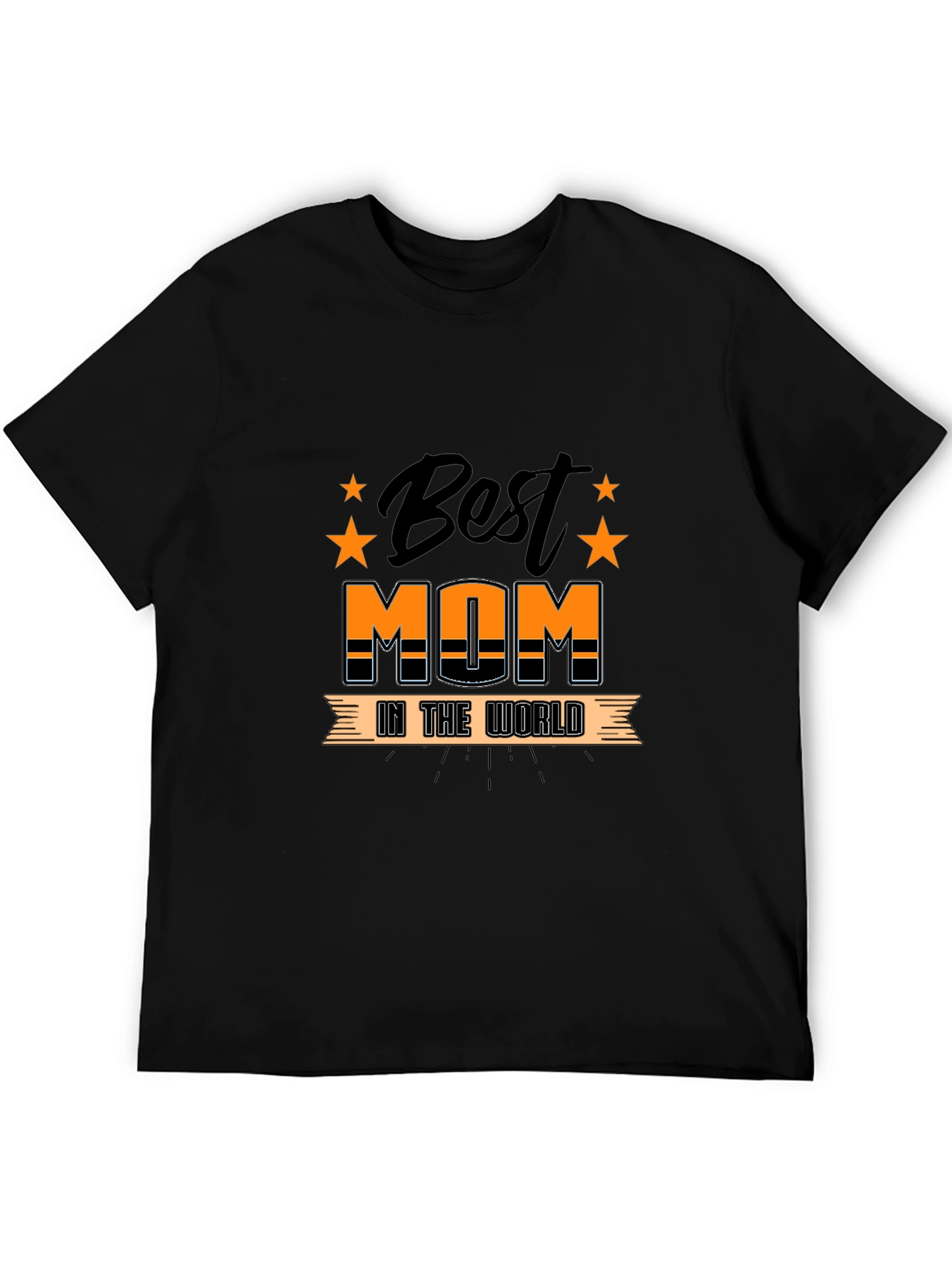 Best Mom In The World Black T-Shirt