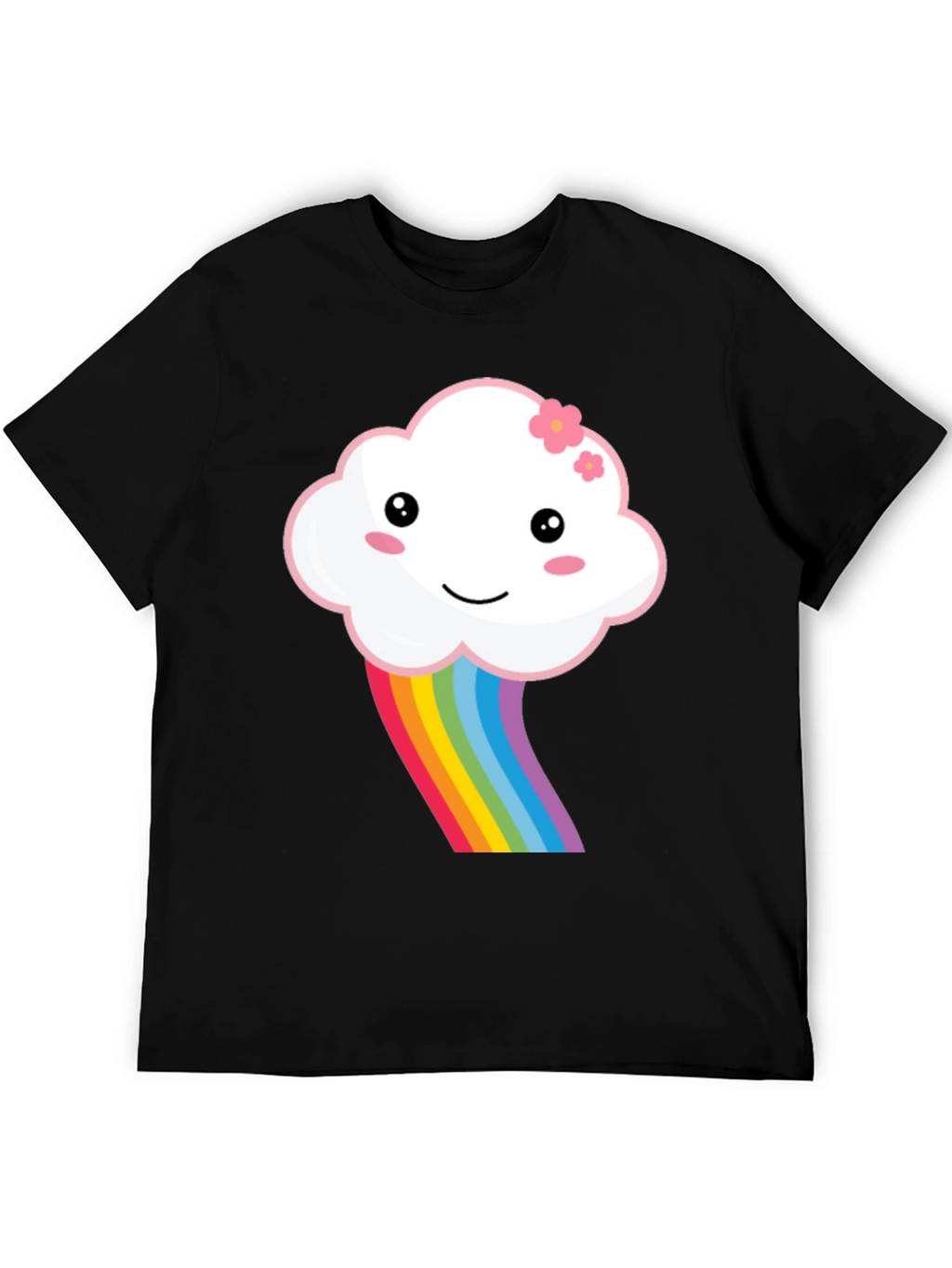 Kawaii Cloud Rainbow Graphic Tee