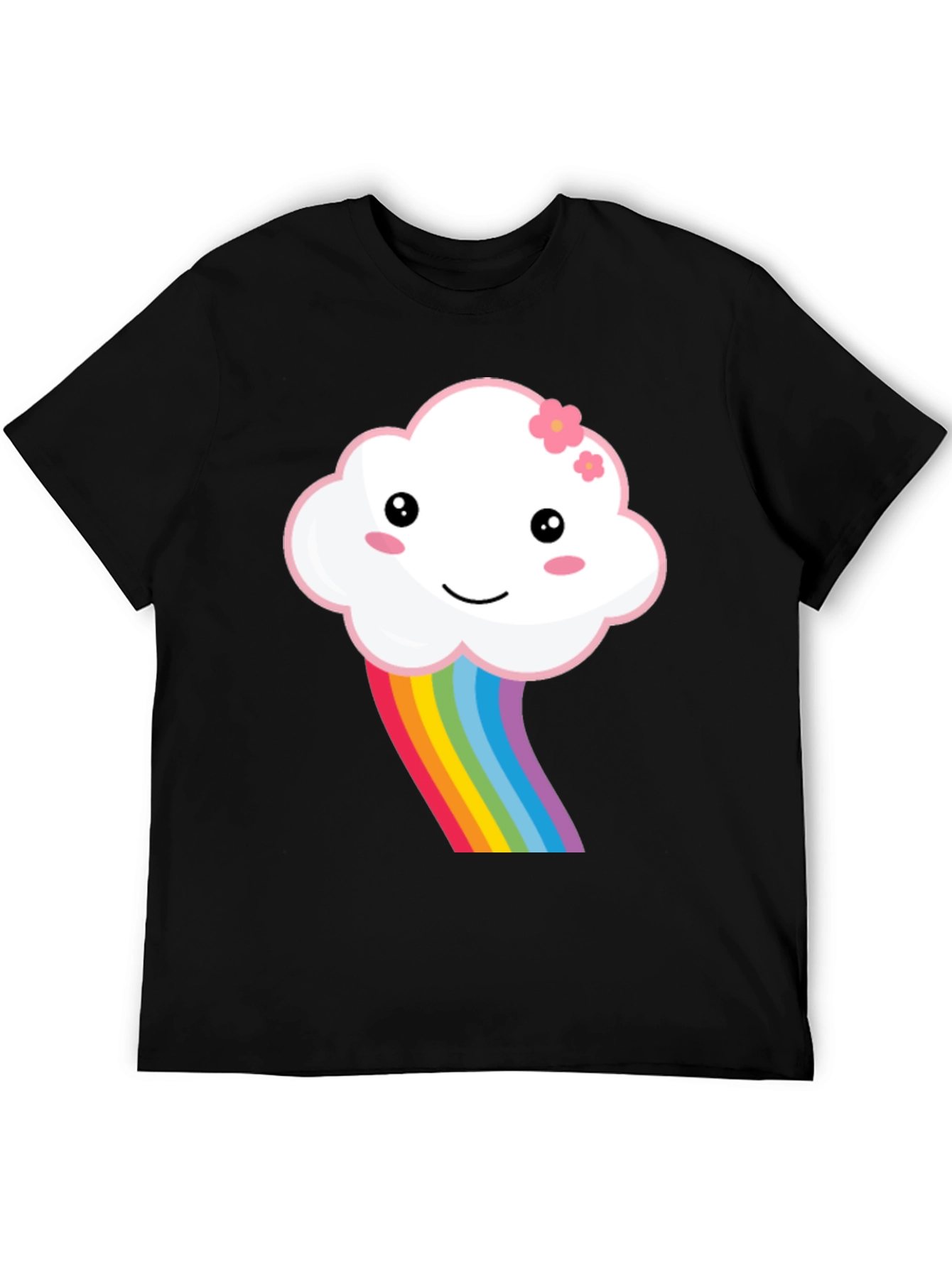 Kawaii Cloud Rainbow Graphic Tee