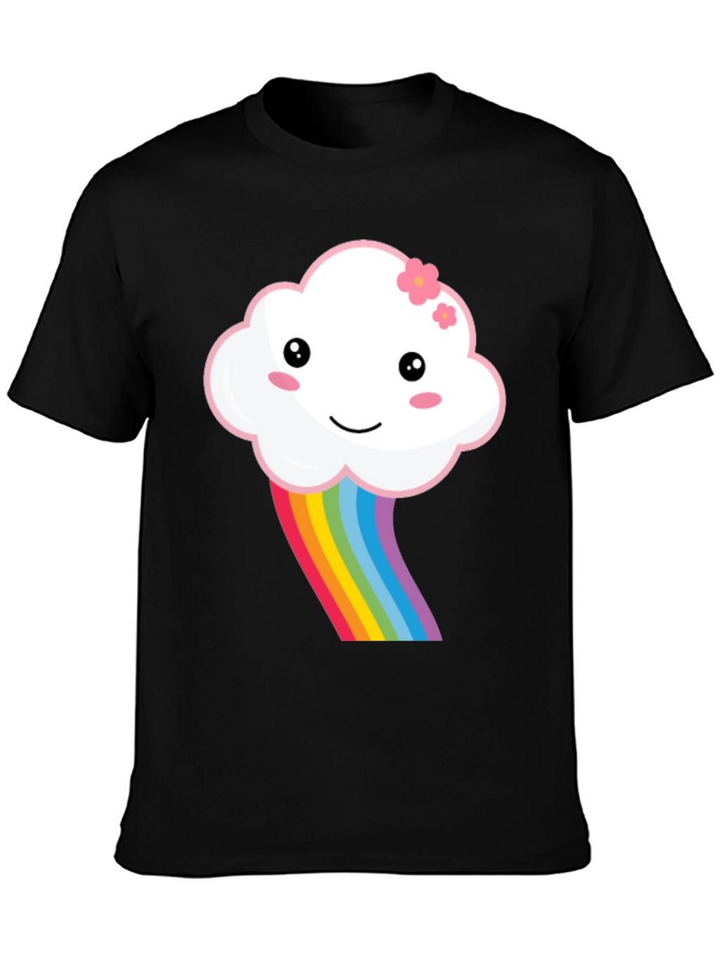 Kawaii Cloud Rainbow Graphic Tee