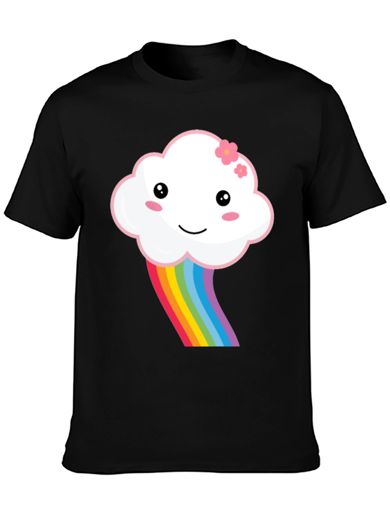 Kawaii Cloud Rainbow Graphic Tee