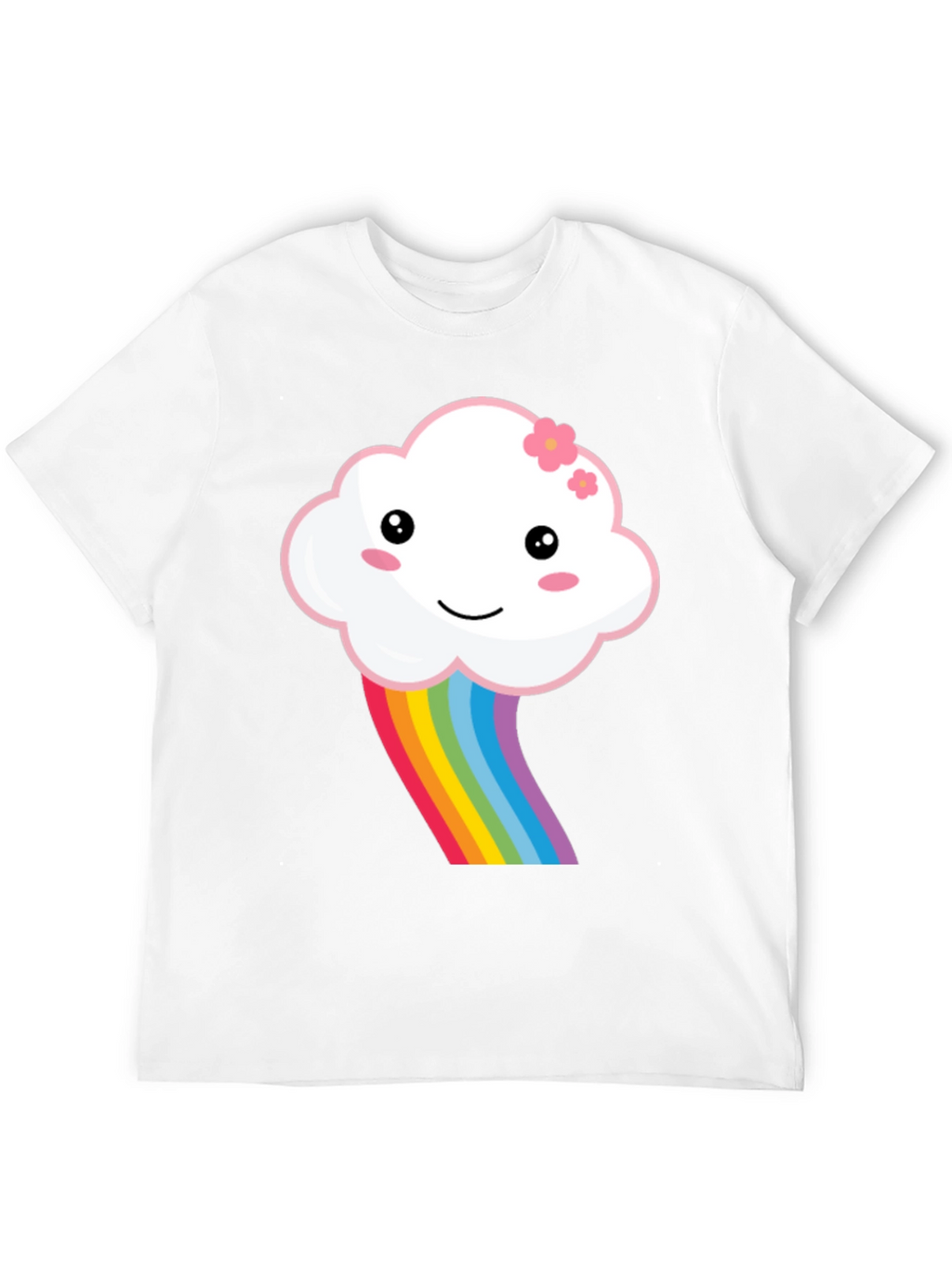 Kawaii Cloud Rainbow Graphic Tee