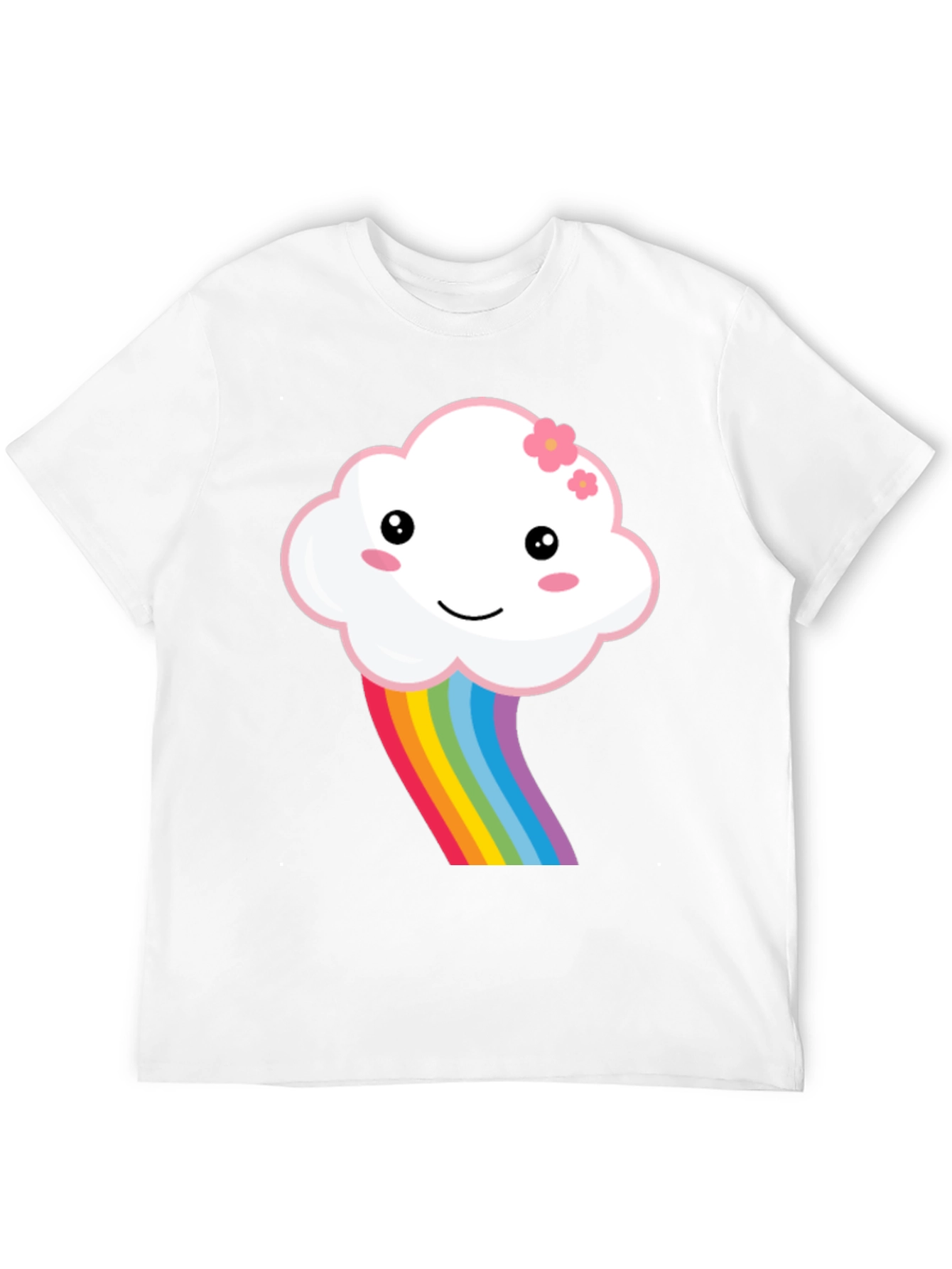 Kawaii Cloud Rainbow Graphic Tee